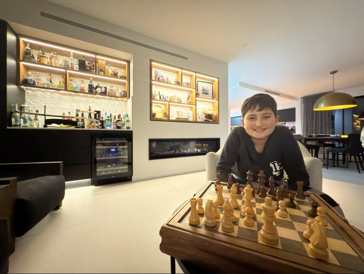 Chess night — the student becomes the master