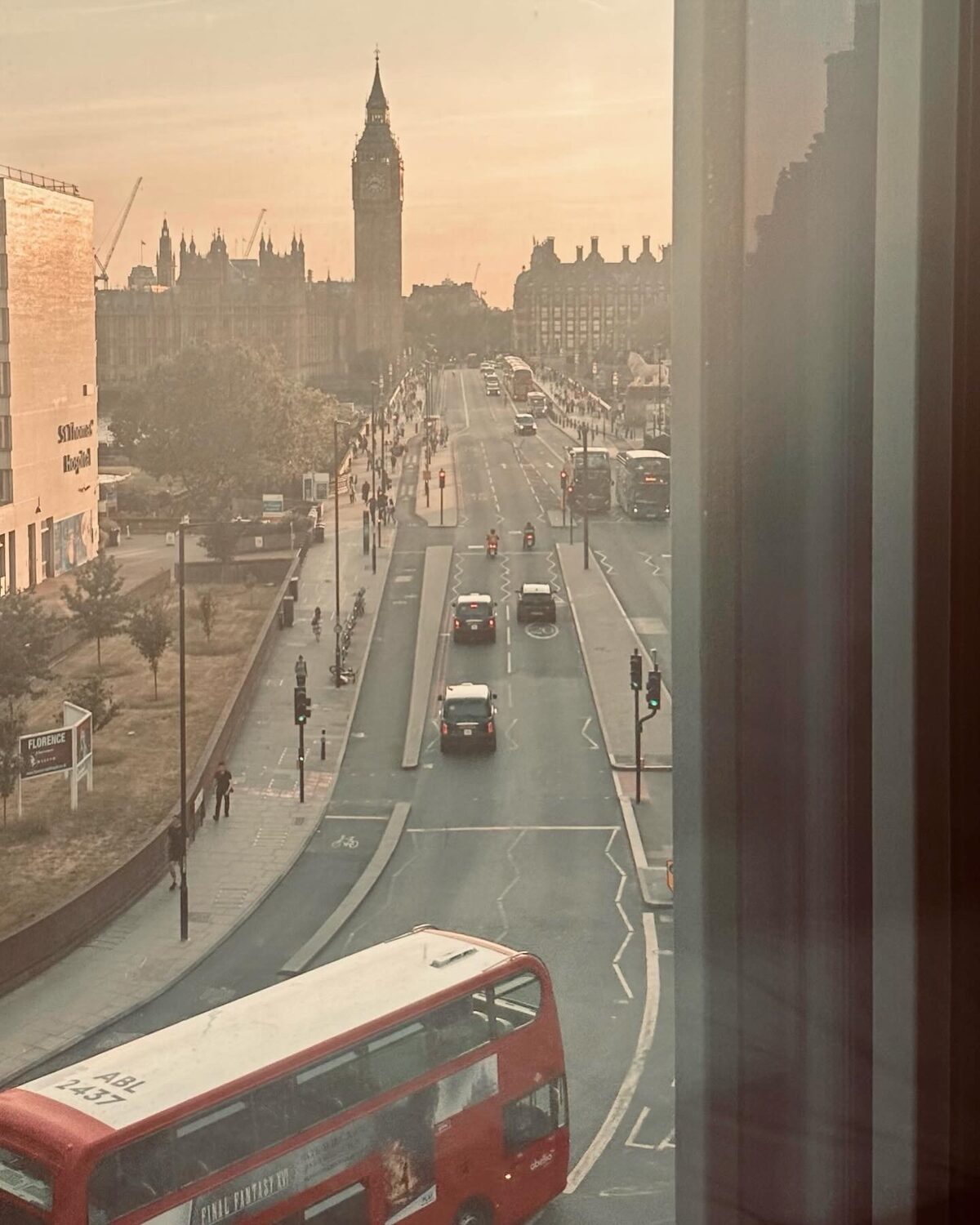 Room with a view — Big Ben at golden hour